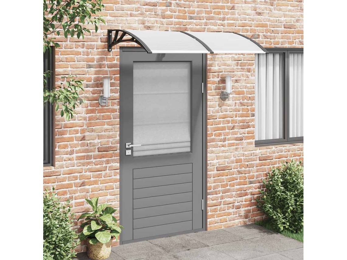 Vidaxl Toldo De Porta 150x100 Cm Policarbonato Preto