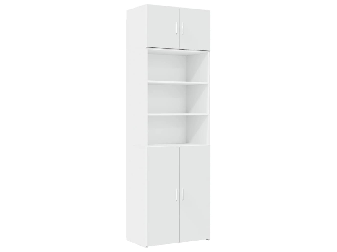 Storage Cabinet, Storage Cabinets Vidaxl Branco Madeira Processada (70 X 42.5 X 225 Cm)