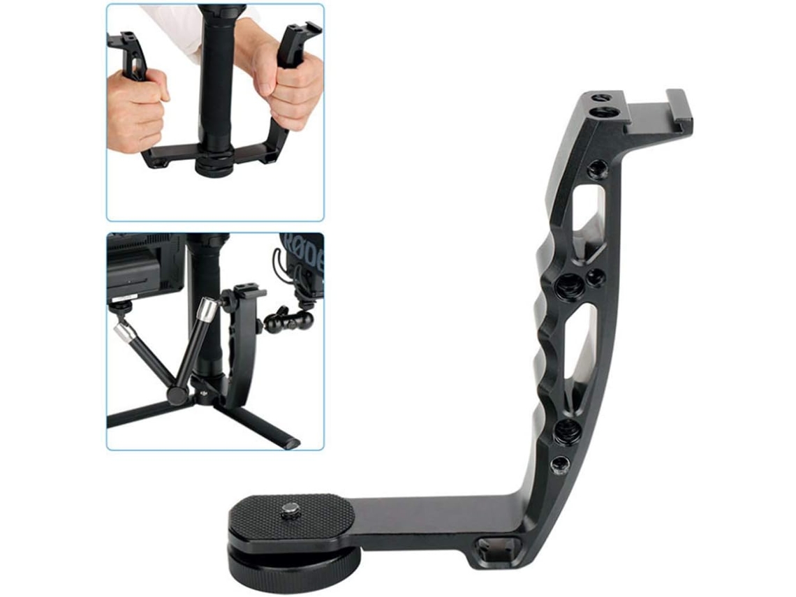 Hurricanes Dh 03-suporte De Microfone Tipo L Alumínio Com Alça Transmount Compatível Dji Ronin S Moza Air 2-feiyu Ak2000