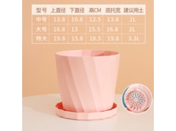 Vasos De Planta Multifuncionais Rosa Sakura Em Resina Pp