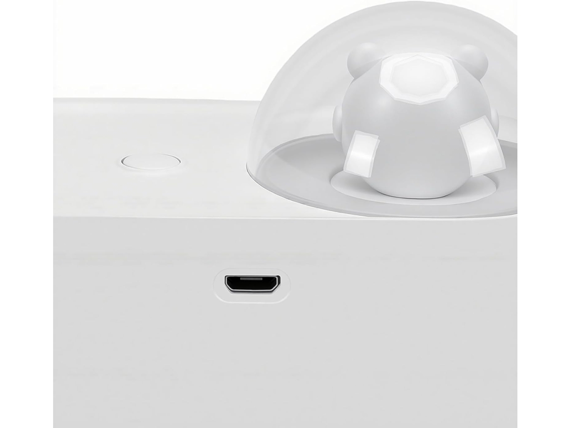Umidificador Portátil Pongnas Com Operação Silenciosa (30 Db), Luz Noturna Led Colorida