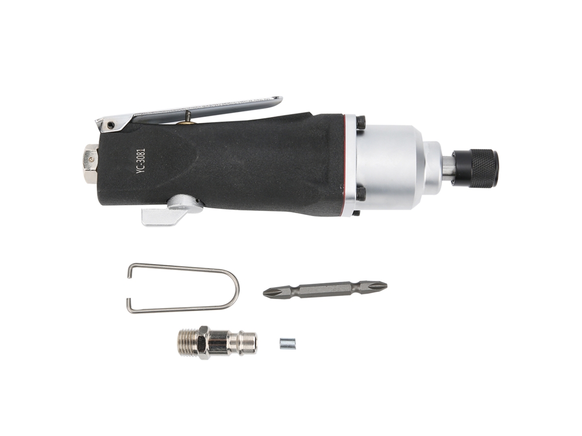 Chave de fenda pneumática industrial com cabo reto de 8 polegadas, estilo europeu, para montagem (YC-3081).