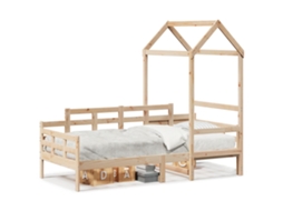 Sofá Cama com Telhado MAISON EXCLUSIVE em Madeira de Pinho Maciça 80x200 cm