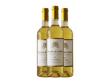 Vinho branco CRABITEY Premières Doce Côtes de Bordeaux (0.75 L - 3 Unidades)