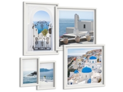 Conjunto De Pinturas Grécia Mediterrânea Vistas Espelharte (5 Peças)