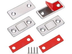 Fechadura Magnética Estreita Para Gaveta De Porta Deslizante De Guarda Roupa Magnético Aquaforge (pacote Com 10)