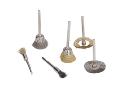 Kit completo com 36 discos de lixa de aço inoxidável e latão com ponta de escova para polimento e limpeza.