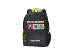 Mochila Infantil Minecraft Hostile Behavior, Adaptável A Carrinho. 85618