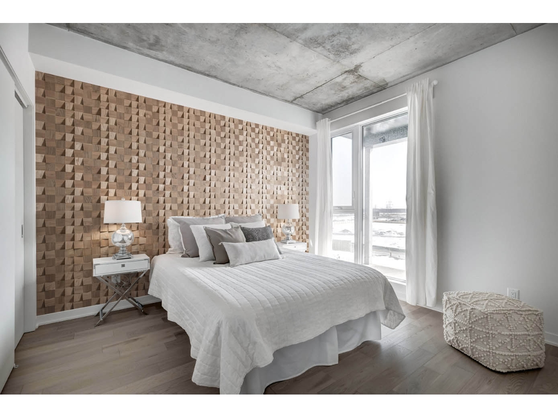 Painel Decorativo de Parede 3d Dominus Carvalho Maciço - Relé Estruturado Natural - 60x15cm - 11 Paineis 1m²