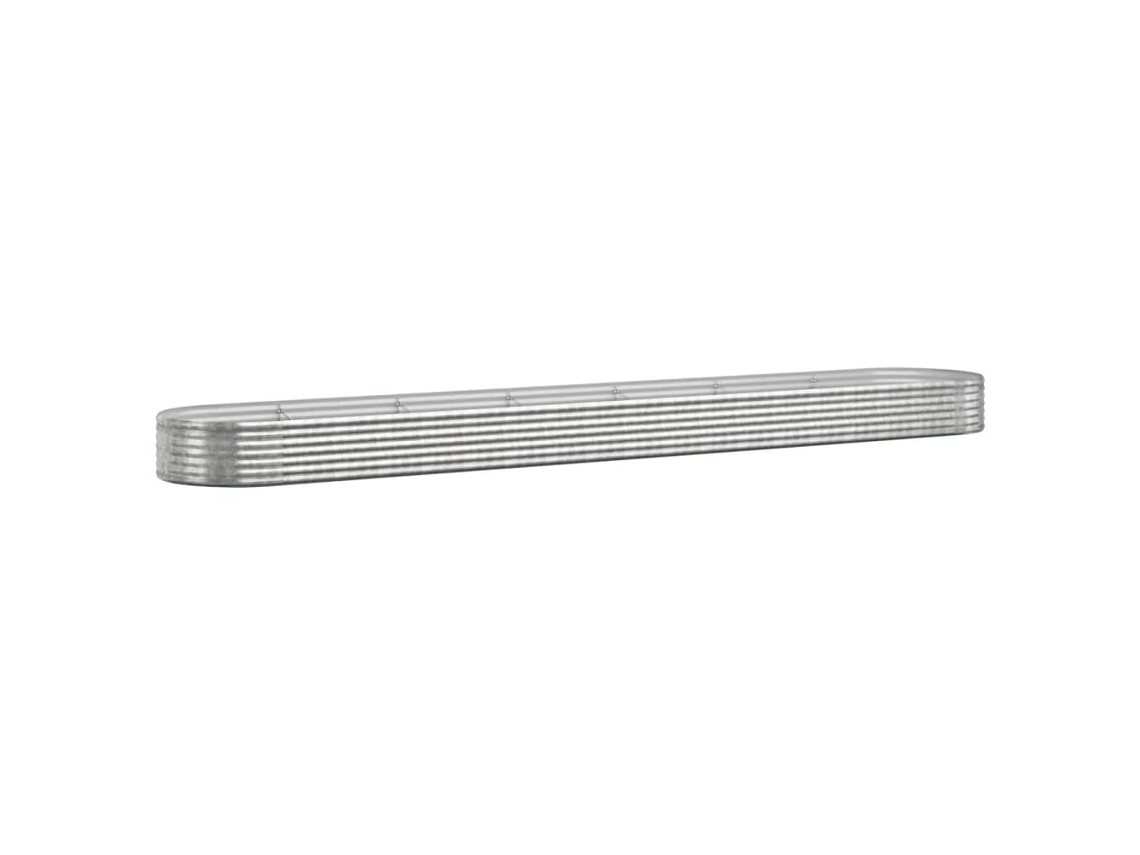 Garden Raised Bed, Garden Raised Beds Vidaxl Prateado Aço (544 X 100 X 36 Cm)