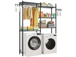 Suporte Para Máquina De Lavar Roupa Vevor De 2 Filas E 5 Níveis, Preto