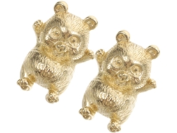 Conjunto De 2 Puxadores Latão Em Formato Panda Para Armários, Ferragens Vintage Para Móveis, Gavetas E Quartos