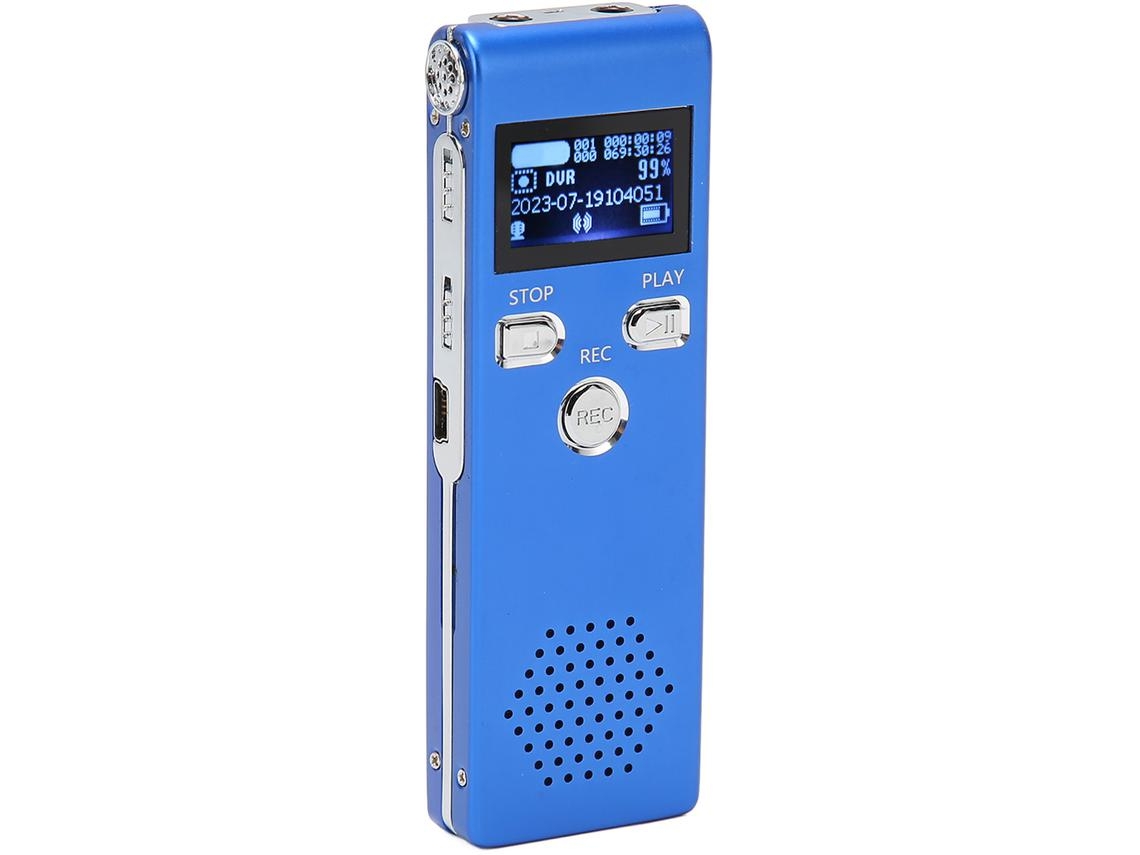 Leitor Mp3 YIZHOOD X18 Gravação de Alta Definição 16Gb Azul