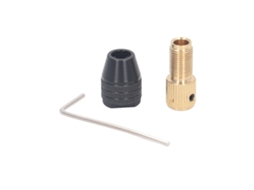 Mordaza De Broca De 3 Mandíbulas Autoajustável Para Ferramenta Rotatória Com Vara De Extensão E Chave Hexagonal 2.0mm