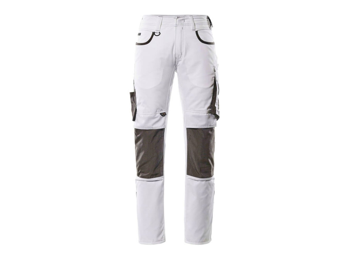Calças Grandes Com Bolsos Para Joelheiras Unique 13079 Branco 47 / 35 MASCOT