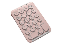 Teclado Numérico Sem Fio Bluetooth Com 22 Teclas Redondas E Teclado Numérico Recarregável Ly Ebike (rosa)