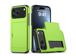 Capa Para Celular Com Compartimento Para Cartão Sim, Fosca E Resistente A Quedas.verde - Iphone 17