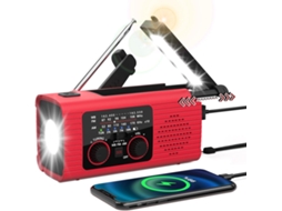 Rádio de Manivela com Múltiplas Opções de Carregamento AQUAFORGE