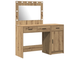 Conjunto 2 Mesa De Vestir Vidaxl Castanho Derivados De Madeira (40 X 41 X 75 Cm)