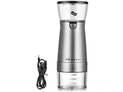Molino de Café Elétrico Portátil, Usb, Núcleo Cerâmico Ajustável