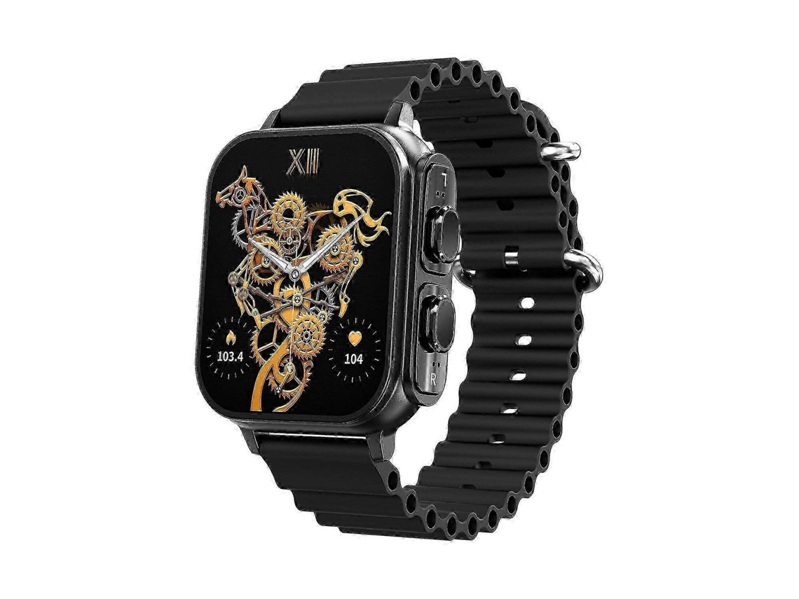 Relógio inteligente com monitoramento de saúde, suporte para fone de ouvido Bluetooth, pulseira digital à prova d'água 2 em 1 Ly Ebike