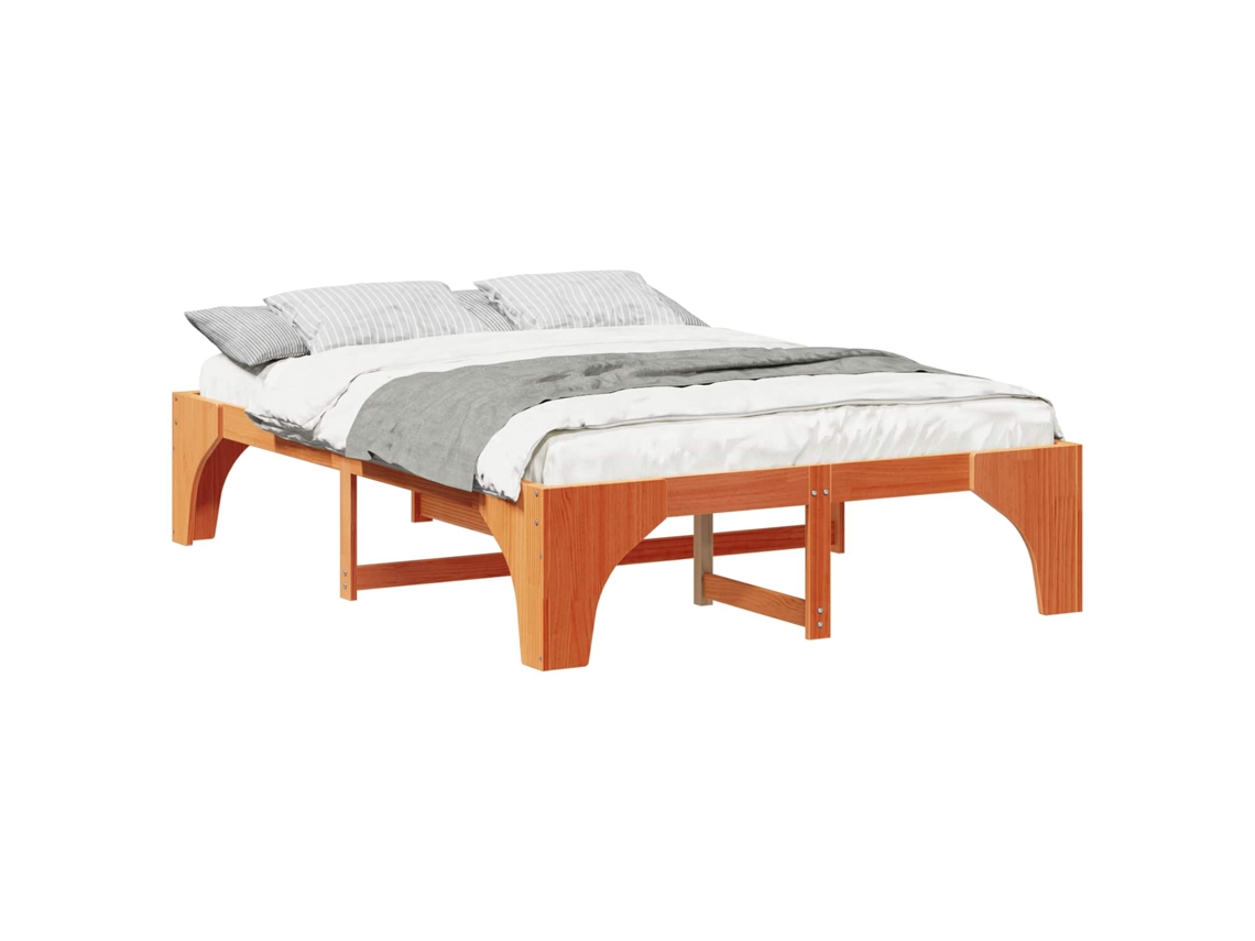 Estrutura da Cama Castanho 140 X 200 Cm MAISON EXCLUSIVE