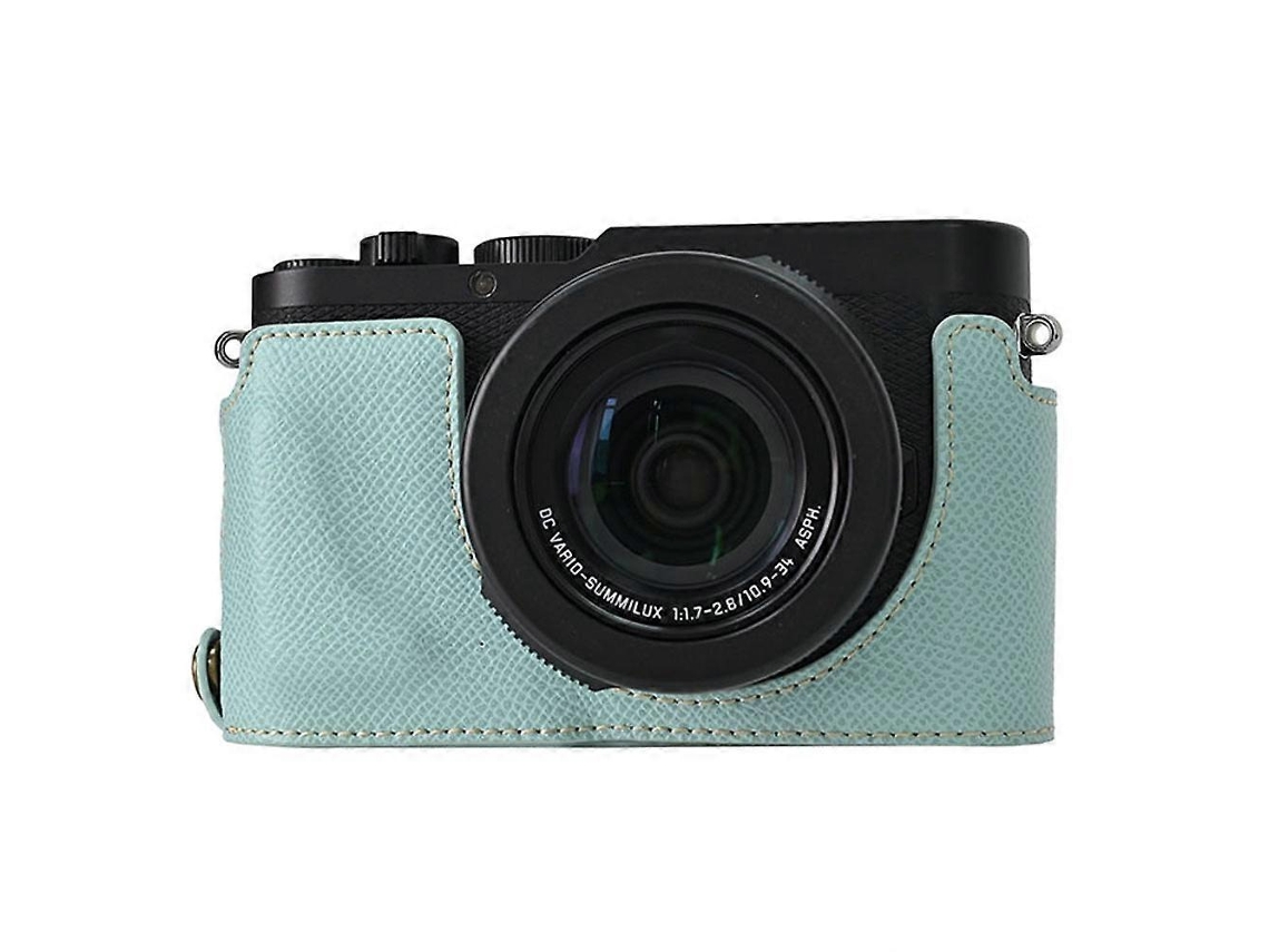 Capa Protetora De Couro Pu Para Câmera Leica D Lux 8 Verde Hk Azul Bebê Brilvibera