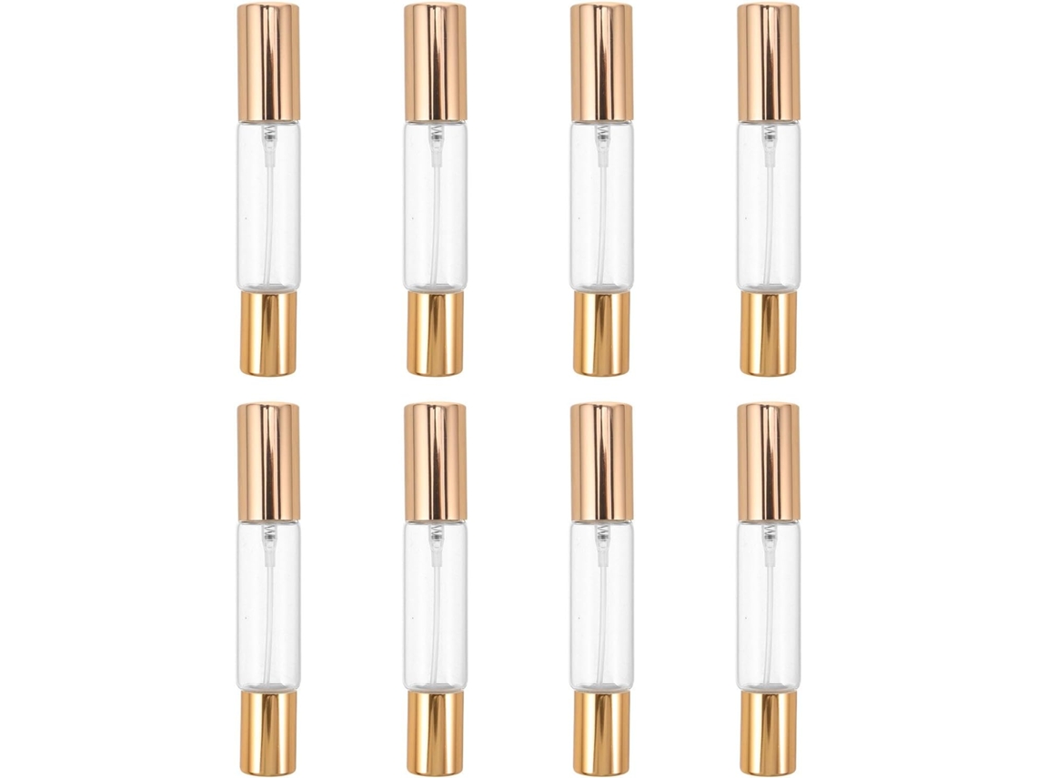 Conjunto De 8 Frascos De Perfume Recarregáveis: Spray De Ponta Dupla (10 Ml/0,34 Pol.)