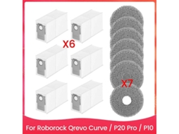 Saco De Pó Para Aspirador De Pó Roborock Qrevo Curve / P20 Pro / P10 Brilvibera