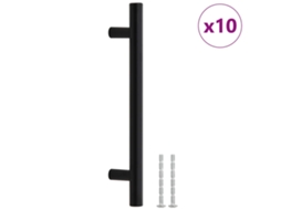 Cabinet Handle, Cabinet Handles Vidaxl Preto Aço Inoxidável (128 Mm)