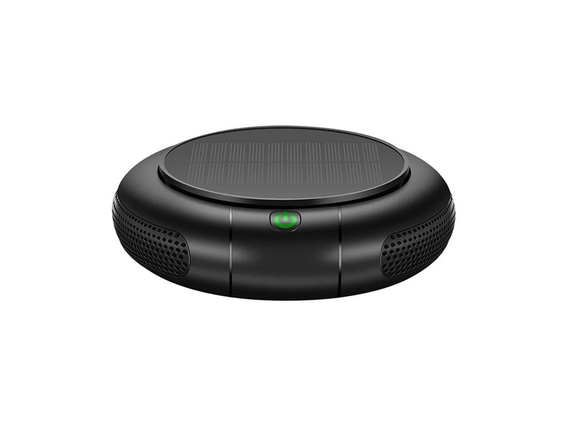 Purificador De Ar Íon Negativo Solar 1200mah Para Carro/casa Bestvite Preto