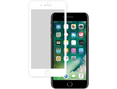 Película Vidro Temperado iPhone 7 Plus, 8 Plus WEPHONE ACCESORIOS Completo Branco
