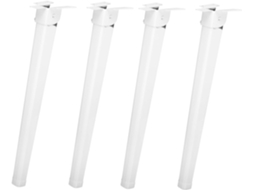Conjunto De 4 Pés Mesa Dobráveis Em Ferro, Com 28cm De Altura, Resistentes E Fáceis De Guardar, Ideais Para Uso