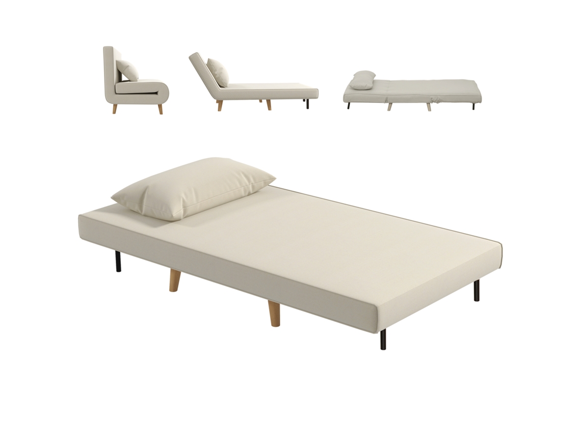 Sofá PRIME KANG de 2 lugares, com almofada, carga 100 kg, 65x69x80 cm, marrom