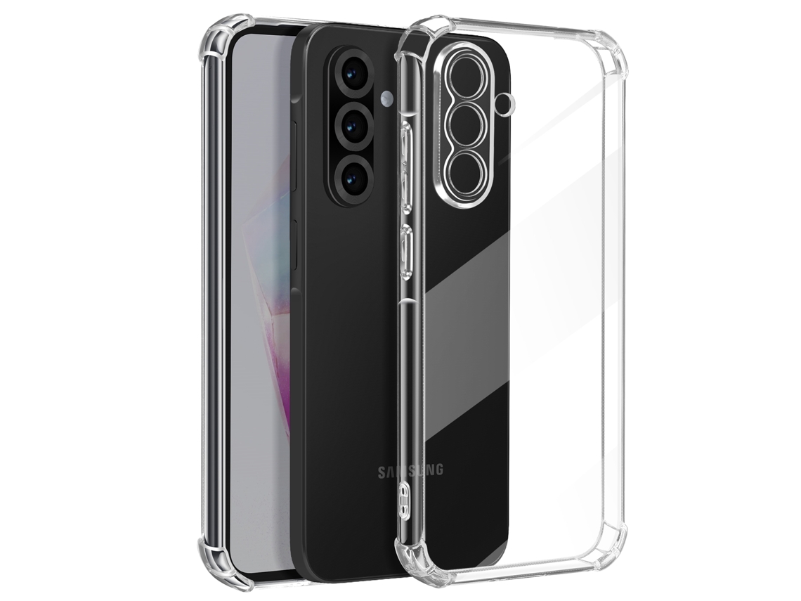Capa Impacto Cantos Reforçados Para Samsung Galaxy A36 Mayaxess Silicone Transparente