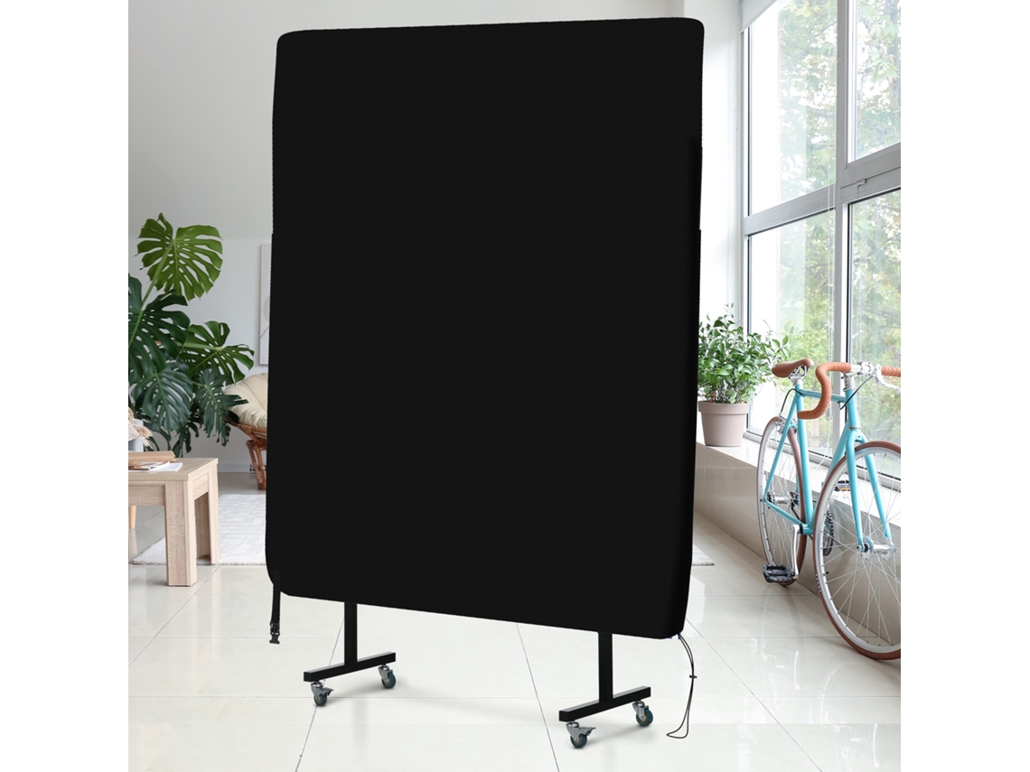 Capa para Mesa de Ping Pong com Fecho Correr Anti uv e Impermeável Int./ext. 275x153x5 Cm Preto
