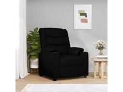 Vidaxl Poltrona Reclinável Couro Artificial Preto
