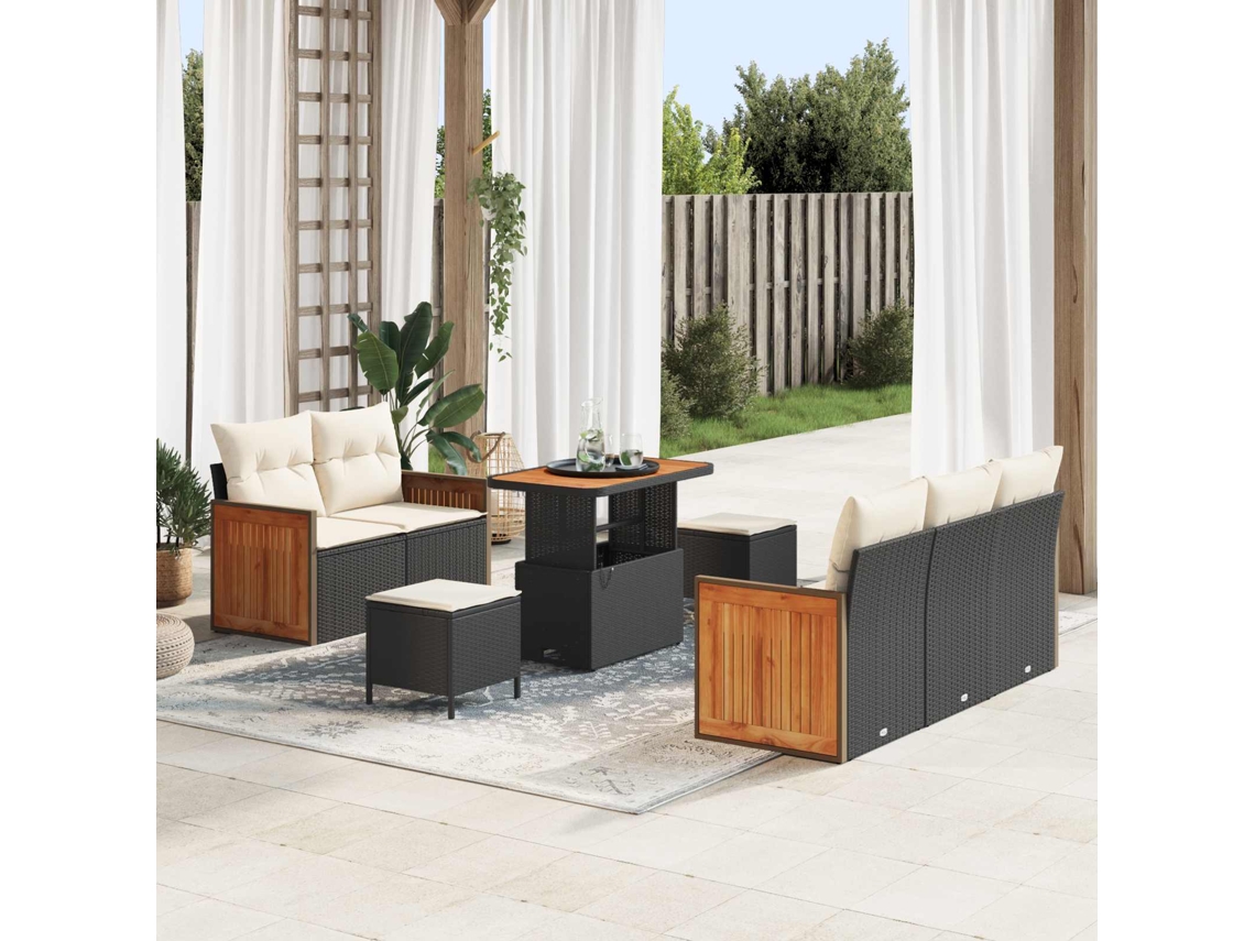 Vidaxl Conjunto De Sofá De Jardim 8 Unid. 8-número De Lugares