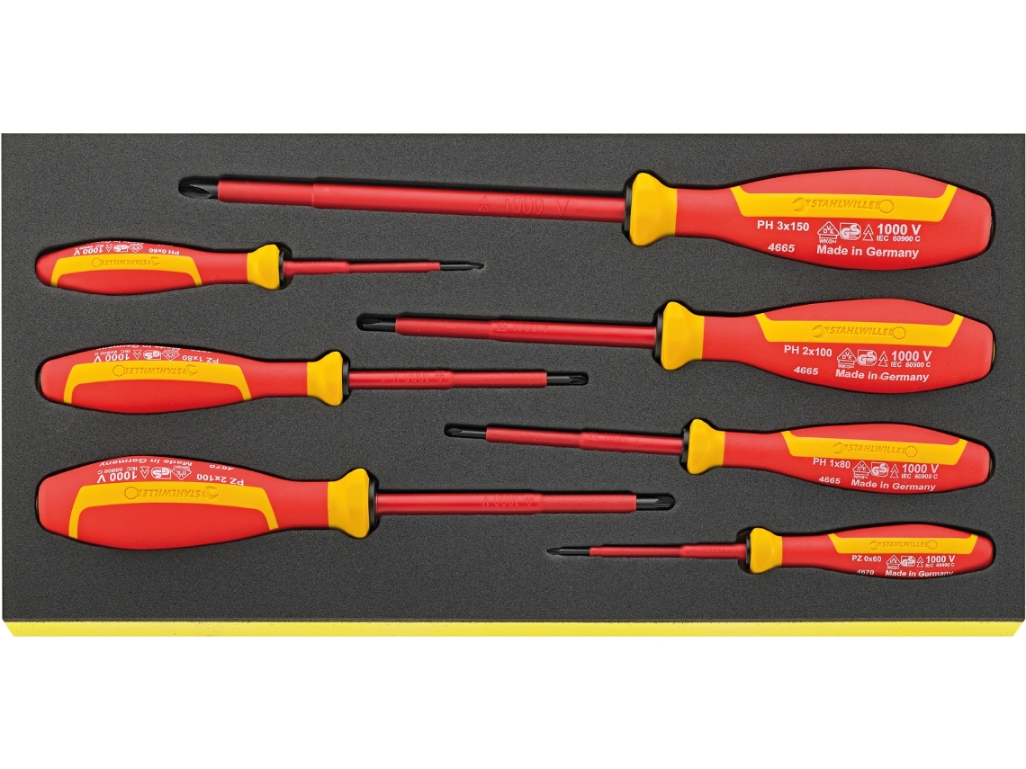 Conjunto de chaves de fenda para bandeja Tcs Tcs 4665/4670 STAHLWILLE