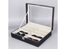 KOFIHETY Organizador Elegante Para Óculos De Sol, Estojos Elegantes Para Exposição De Óculos, Janela De Acrílico Transparente Que Garante Fácil Acesso E Visibi