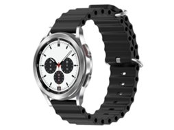Pulseira De Silicone Estilo Oceano, Cor Sólida, Para Samsung Galaxy Watch 4 Classic 42mm 20mm.
