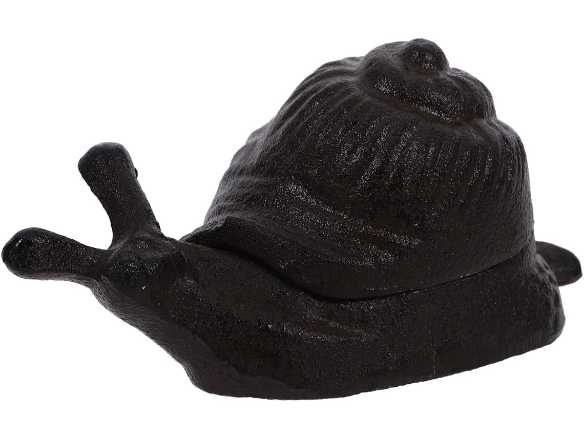 Caixa Ferro Formato Caracol Chaves Ideal Jardim Quintal Esconde Seguro Resistente Deformações Design Discreto GOKOCO