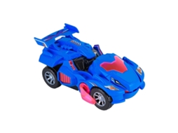 Primerox brinquedo Dinossauro Transformável Carro Musical Luz Azul Seguro para Crianças