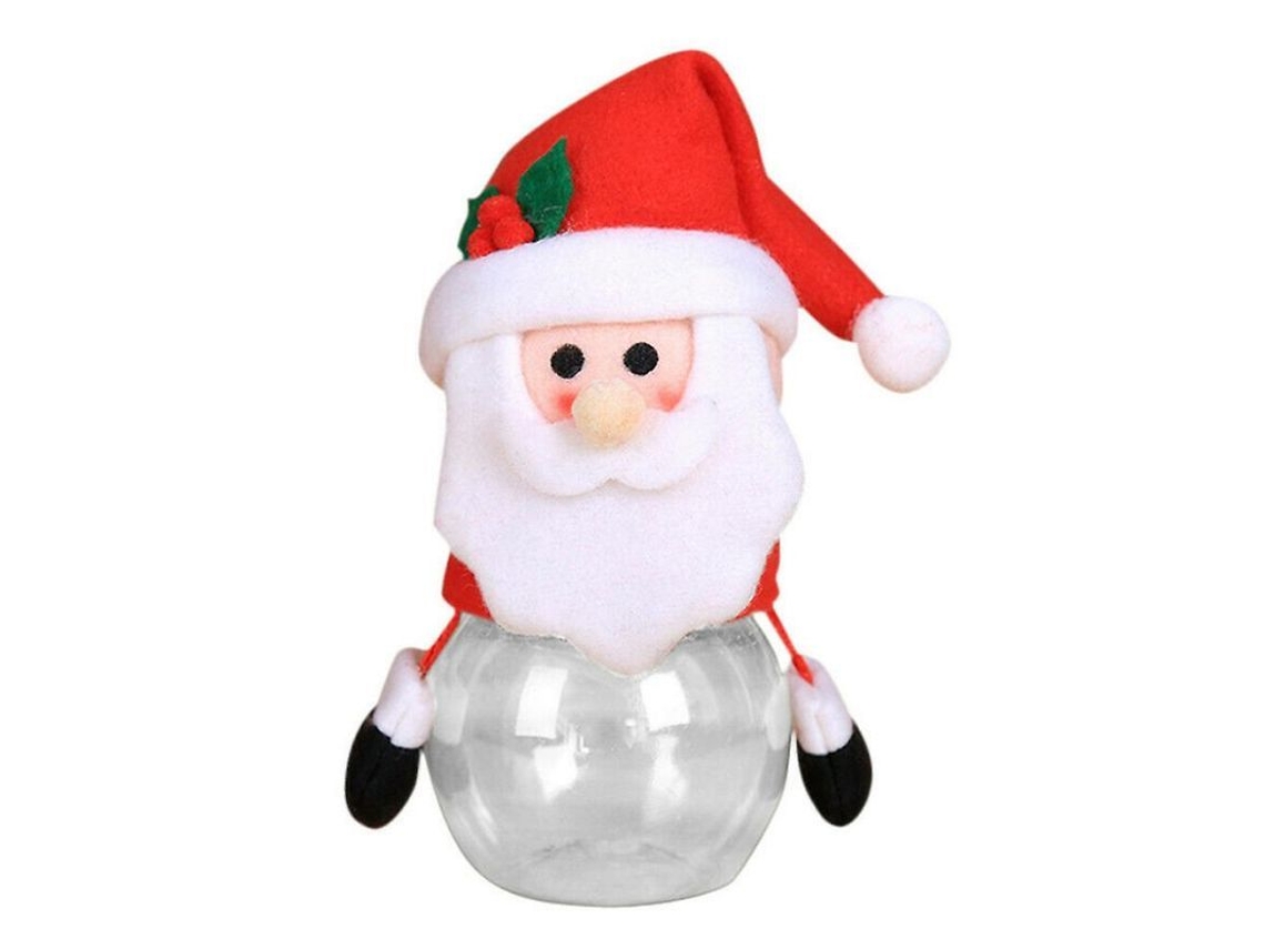 Tarro De Doces De Natal Com Design De Papai Noel E Veado Para Decoração E Presente Infantil 5 Unidades Papai Noel