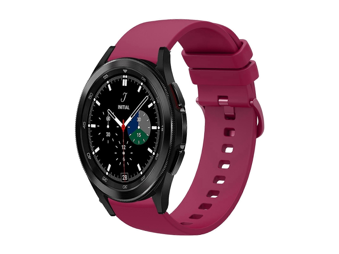 Pulseira De Silicone Macio De Cor Sólida Para Samsung Galaxy Watch 4 Classic 46mm 20mm