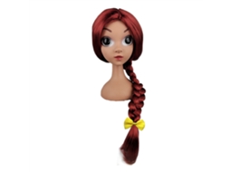 Peruca sintética para cosplay de personagem de anime ATS, ideal para mulheres, perfeita para festas de Halloween, carnaval e uso diário.