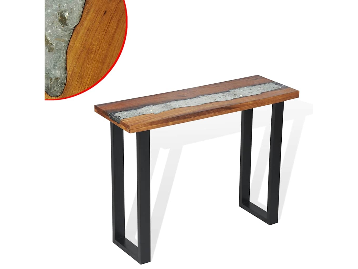 Mesa Consola em Teca 100x35x75 Cm MAISON EXCLUSIVE