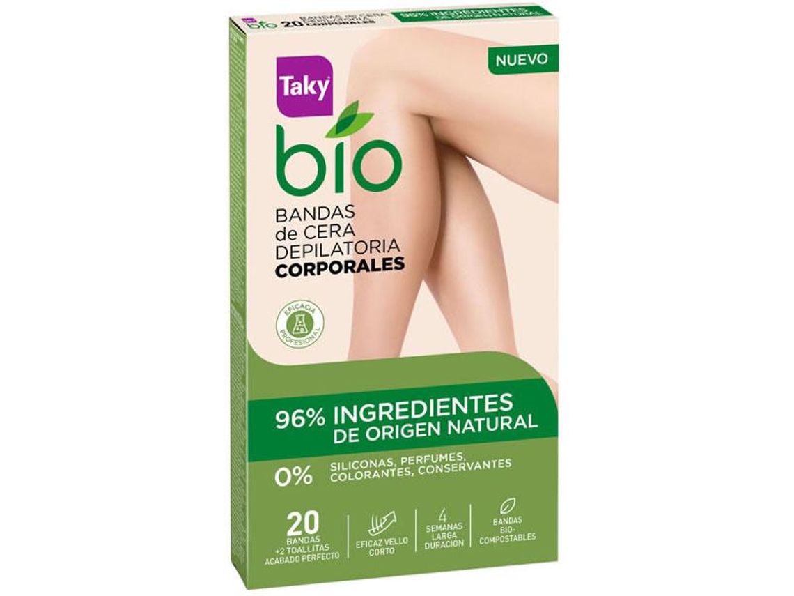 Bandas Depilatórias TAKY Bio Natural (20 Unidades)