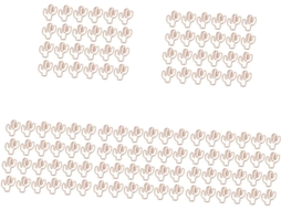 120-Clipes de papel escolares, material de papelaria, clipes de papel divertidos para crianças, clipes de papel de desenho