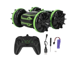 Ats carro de Controle Remoto Anfíbio 2.4ghz com Rotação de 360 Graus Recarregável Usb Brinquedo para Crianças Verde